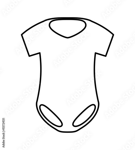 Baby cloth design. pijama icon. isolated image. vector graphic