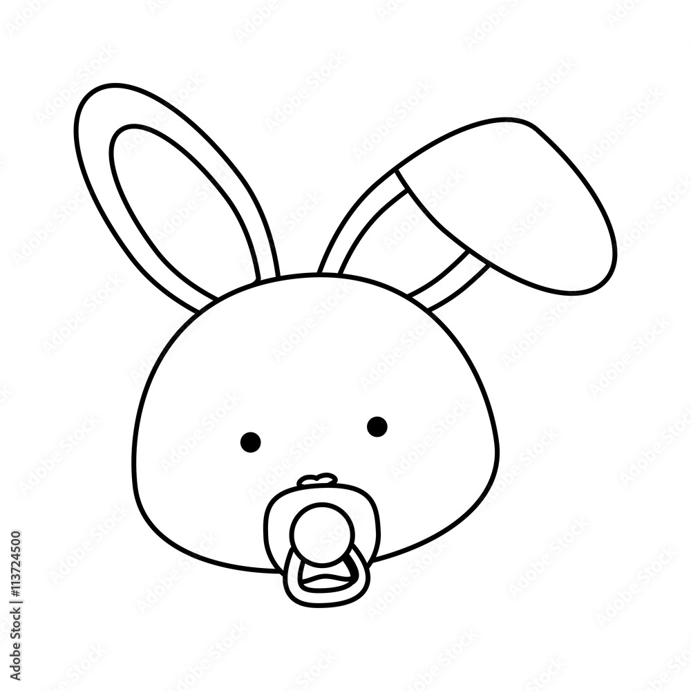 animal design. cartoon rabbit icon. isolated image. vector graph animal design. cartoon rabbit icon. isolated image. vector graph