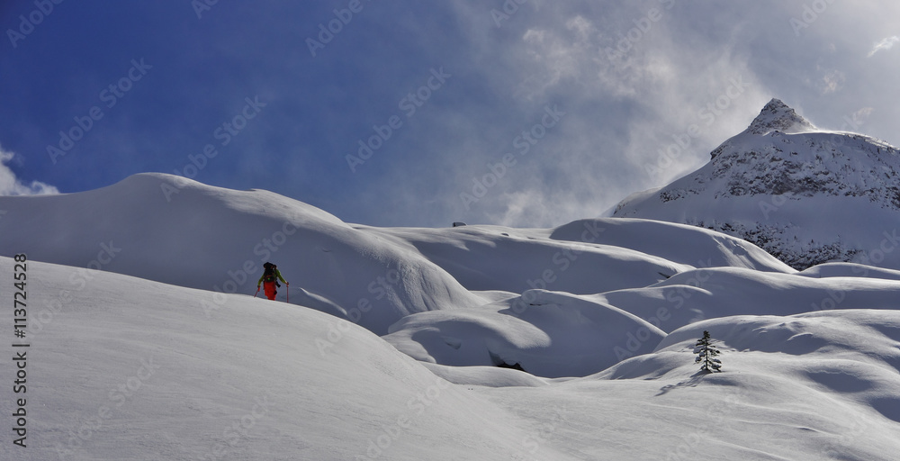 Ski touring in British Columbia
