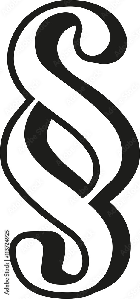 Paragraph symbol outlined