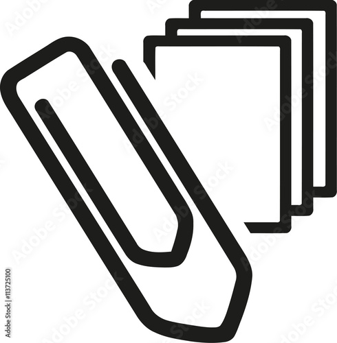 Paper clips with paper