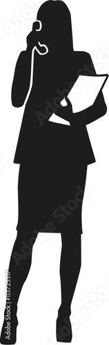 Secretary silhouette