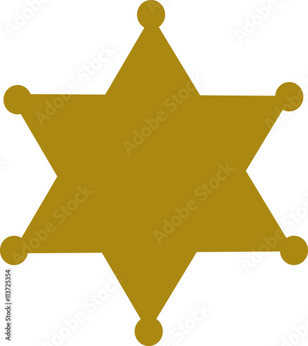 Sheriff badge star photo