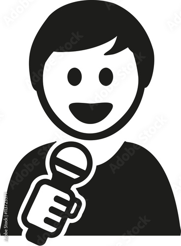 Male Singer cartoon