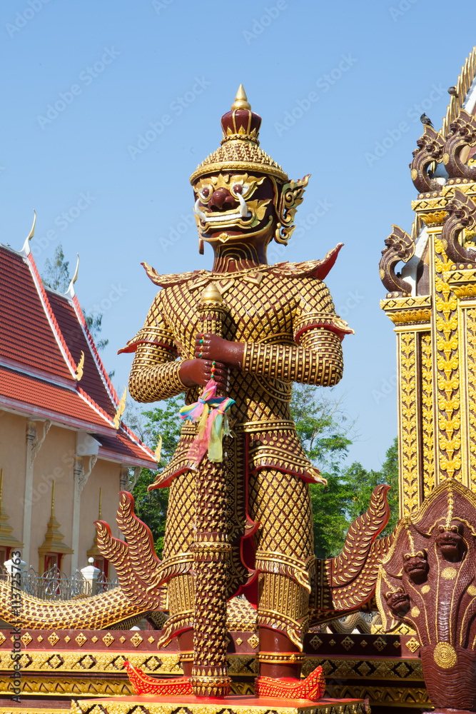 Fototapeta premium Guardian of the temple in Thailand.