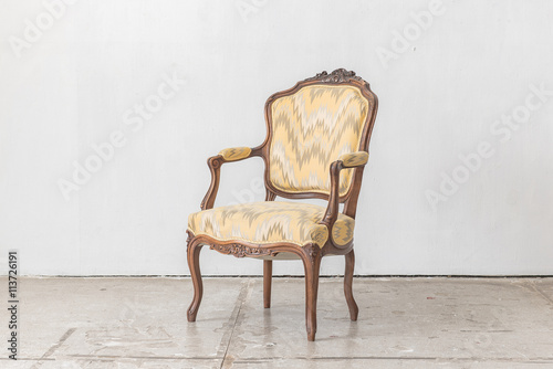 classic chair style in vintage room