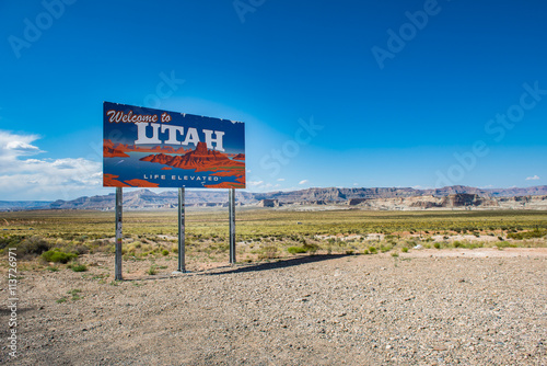 Utah State sign