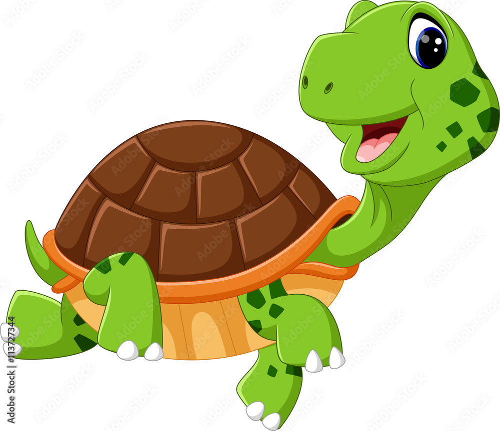 Obraz premium cute turtle cartoon