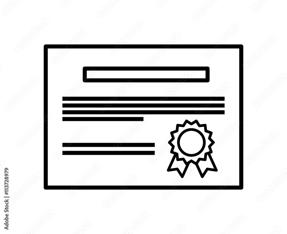 Graduation and university concept. diploma icon. vector graphic Graduation and university concept. diploma icon. vector graphic
