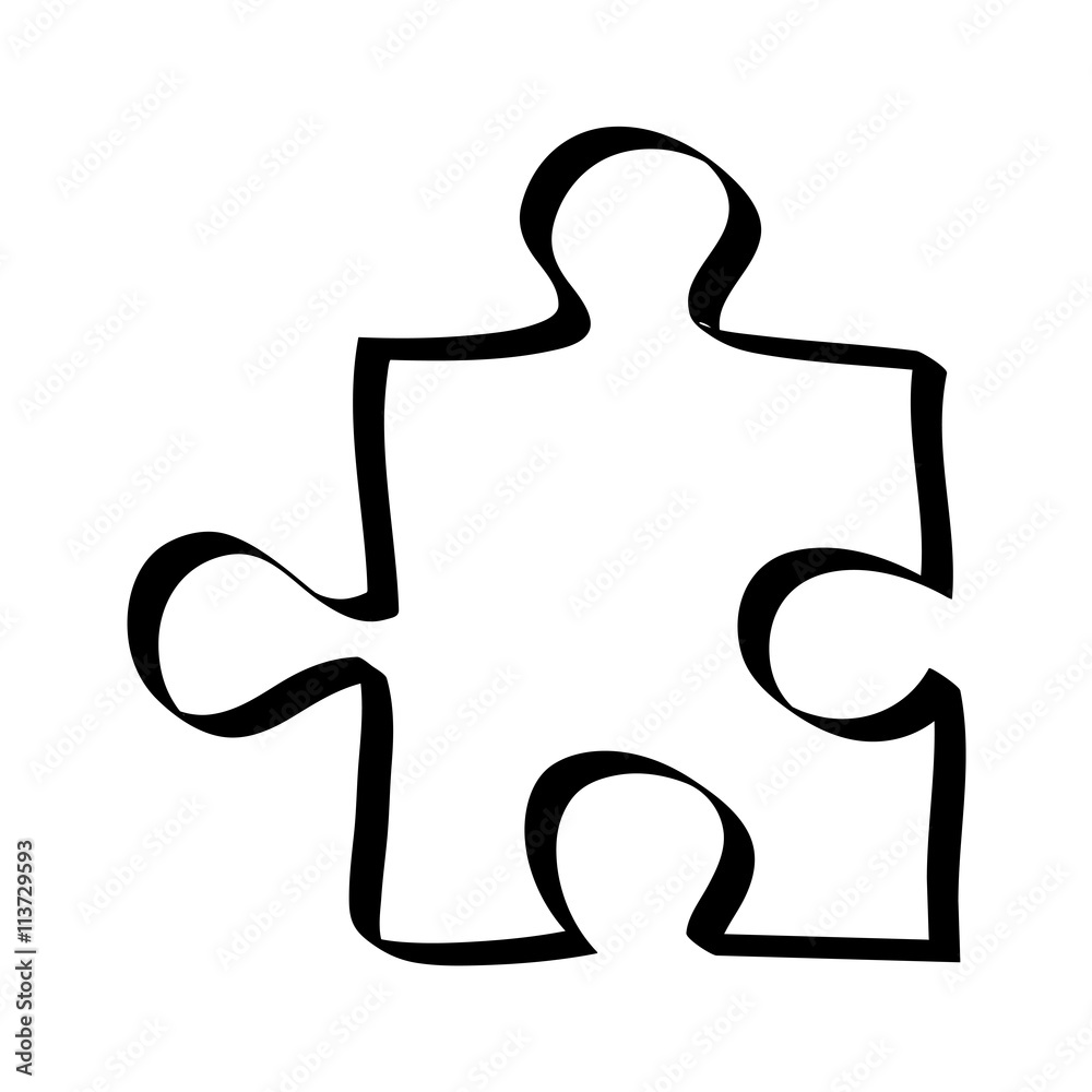 Game and teamwork design. Puzzle icon. vector graphic Game and teamwork design. Puzzle icon. vector graphic