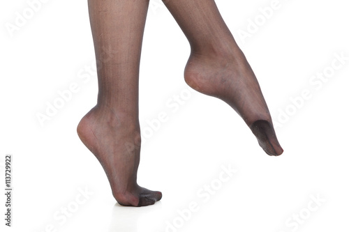 Beautiful legs of slim girl
