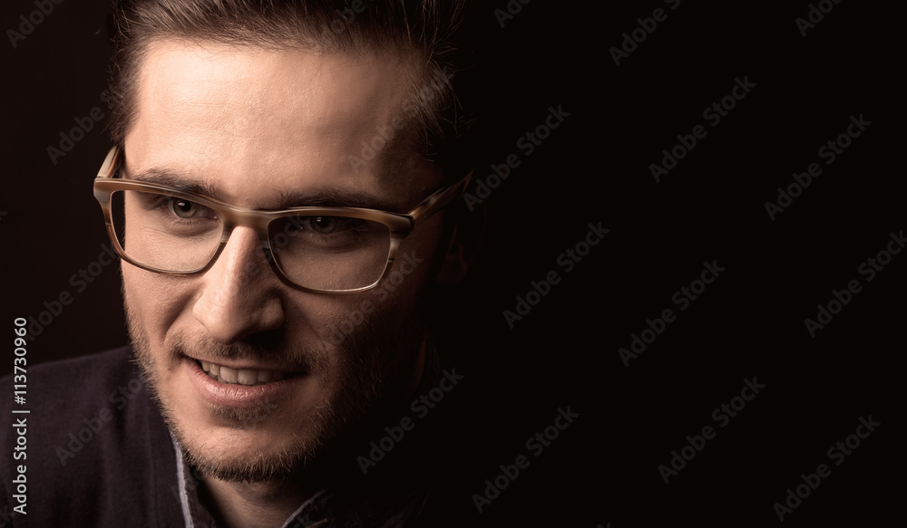 young man close up portrait young man close up portrait