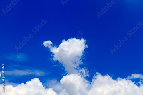 beautiful cloud and blue sky background