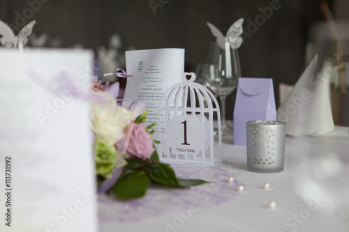 Hochzeitsdeko Lila Wei   Schmetterlinge 