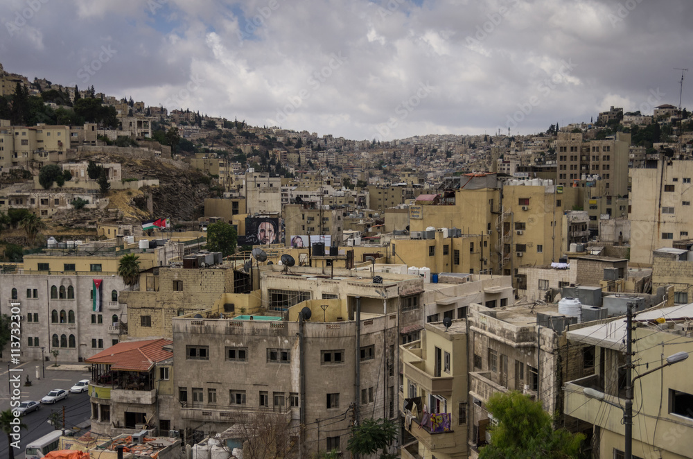 Cityscape of Amman downtown, Jordan