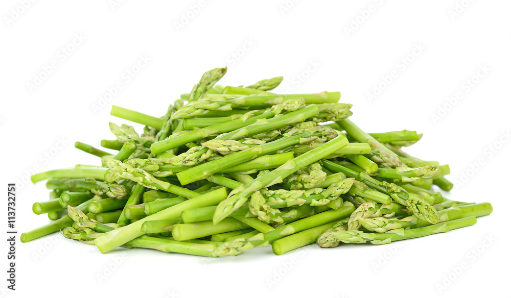 green asparagus isolated on white background green asparagus isolated on white background