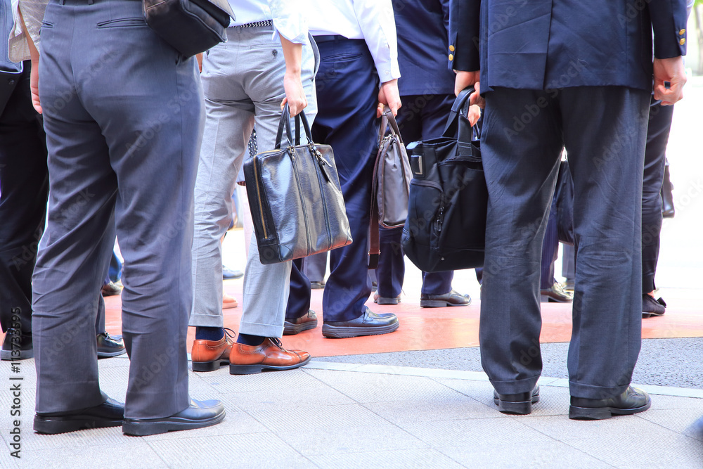 Close up of business people back view Close up of business people back view