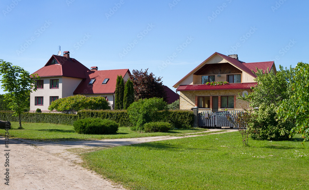 Fasade of detached house.