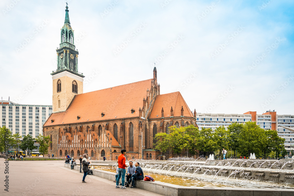 BERLIN, GERMANY- May 16: Traditional old buildings. Beautiful st