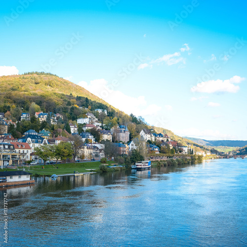 view to old town of Heidelberg, Germany © ilolab