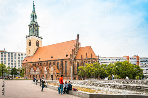 BERLIN, GERMANY- May 16: Traditional old buildings. Beautiful st