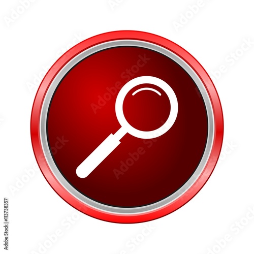 Search Icon (Lupa), Internet button on white background