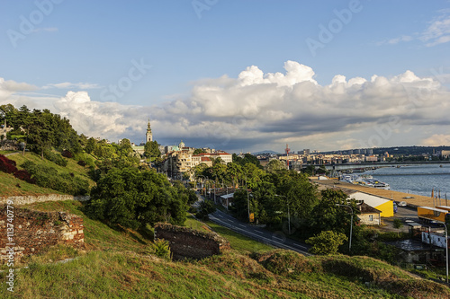 Belgrade fortress and panorama view