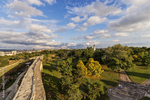 Belgrade fortress and panorama view