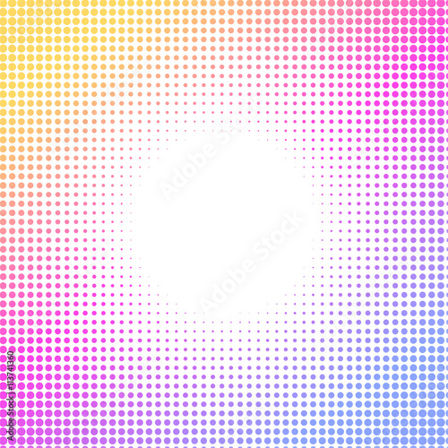 Halftone colorful pattern