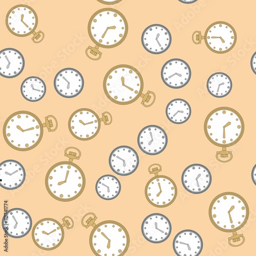 Seamless pattern with watches 569