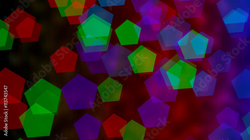 Colorful hexagon-shape abstract background  digital graphic resource