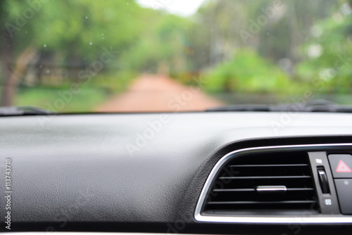 blurred interia car photo