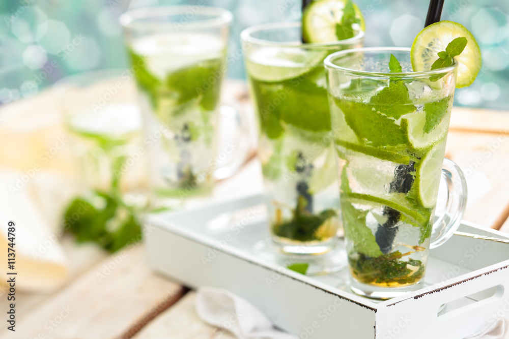 Fototapeta premium Fresh mojito cocktail.