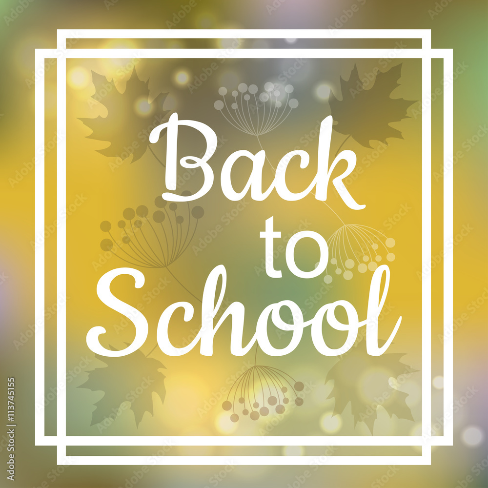 Back to School card design Back to School card design