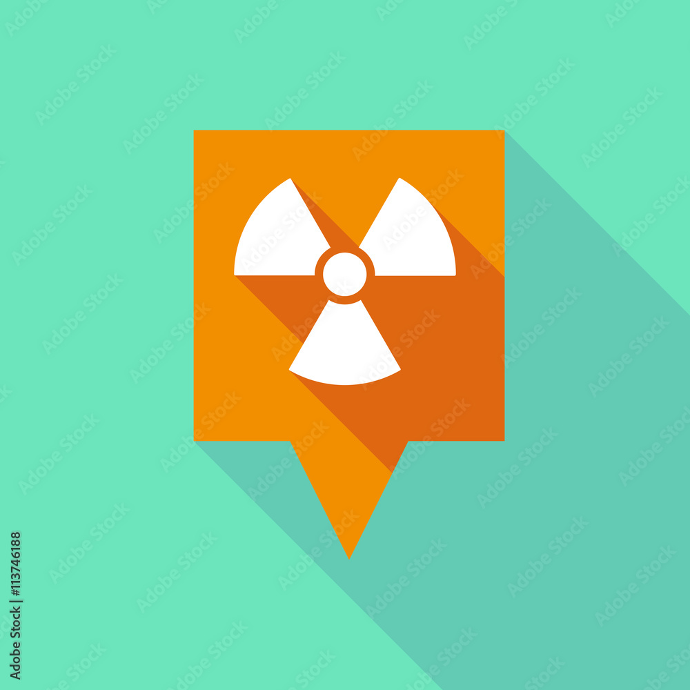 Long tooltip icon with a radio activity sign Long tooltip icon with a radio activity sign