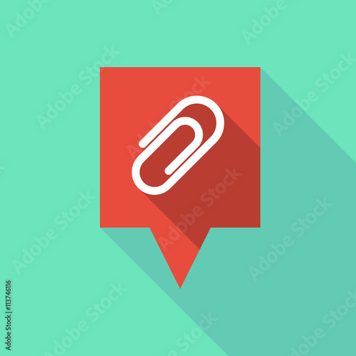 Long tooltip icon with a clip
