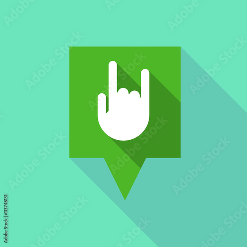 Long tooltip icon with a rocking hand