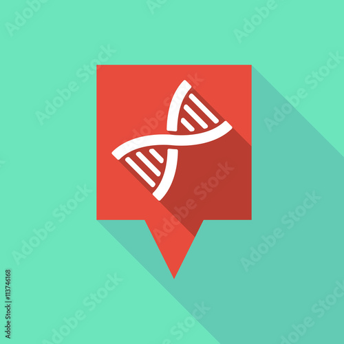 Long tooltip icon with a DNA sign
