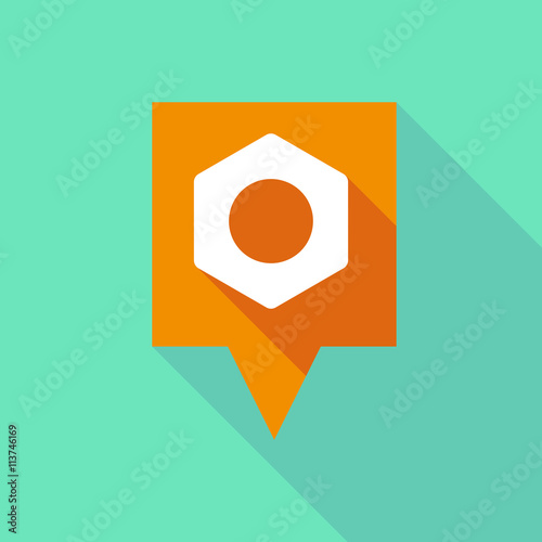Long tooltip icon with a nut