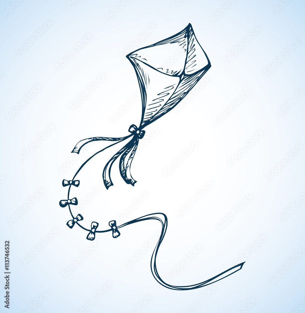 Kite. Vector drawing Stock Vector Adobe Stock