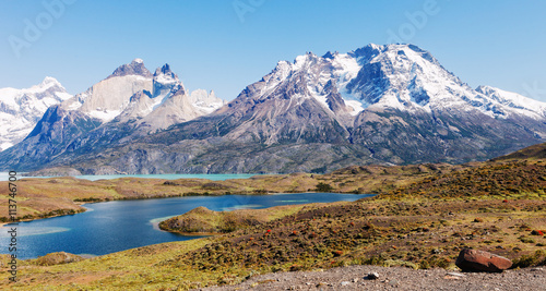 Horns of Towers of the Paine, Patagonia, Chile.