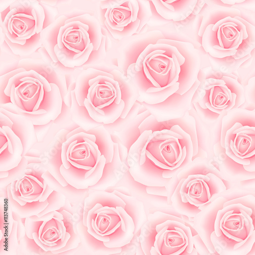 Seamless pattern with roses