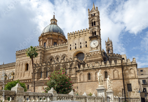 Monreale Cathedral (Duomo di Monreale) at Monreale, near Palermo, Sicily, Italy