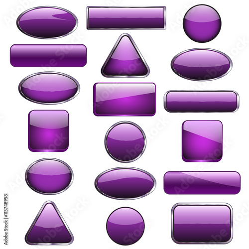 eighteen purple buttons