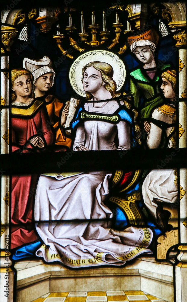 Stained Glass - Blssed Virgin Mary