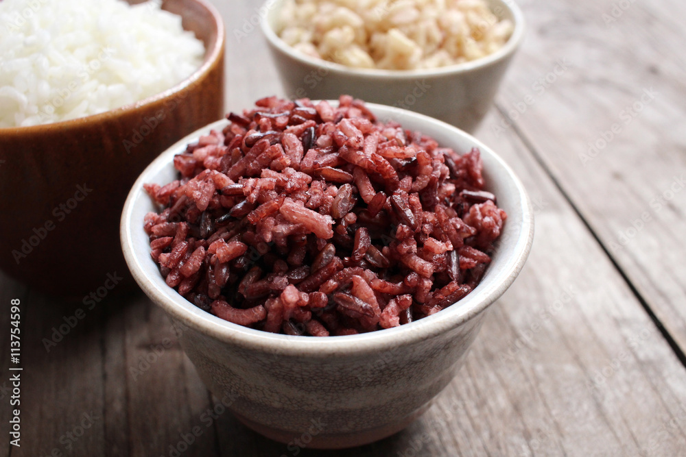 Red whith and whole rice Red whith and whole rice