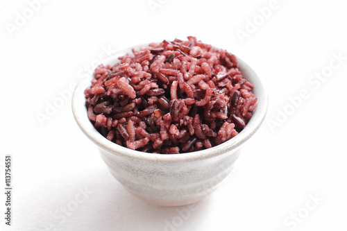 Red rice isolated