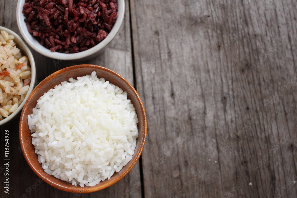 Red whith and whole rice Red whith and whole rice