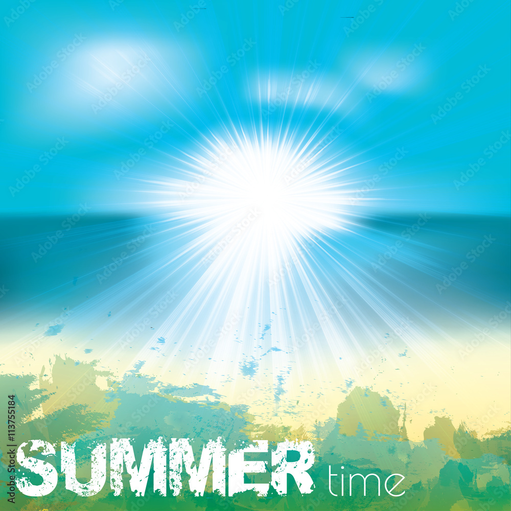 Summer beach ocean tropical design Summer beach ocean tropical design