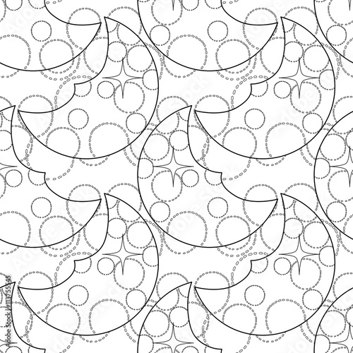 Graphic moon pattern